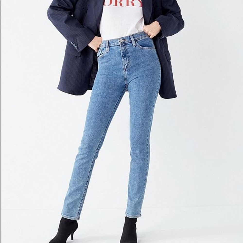 BDG Girlfriend High Rise Longline Jeans